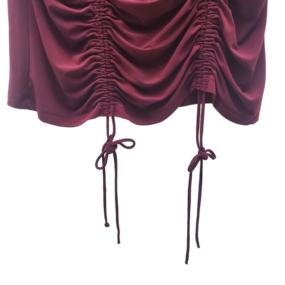 Sere Nade XL Drawstring Ruched Y2K Top Adjustable Ties - Picture 8 of 10